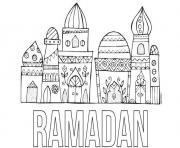 Coloriage ramadan ramadhan