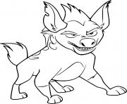 Coloriage janja hyena