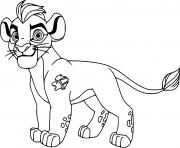 Coloriage kion lion