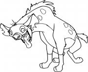 Coloriage hyena from la garde du roi lion