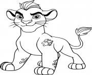 Coloriage kion la garde du roi lion