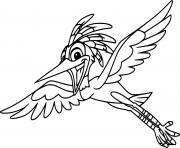 Coloriage ono egret flying