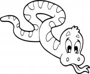 Coloriage serpent maternelle