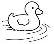 Coloriage petit canard