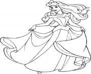 Coloriage la belle au bois dormant princesse 19