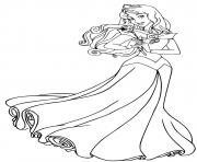 Coloriage princesse la belle au bois dormant disney