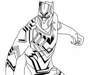 Coloriage black panther super heros