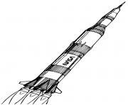 Coloriage fusee nasa rocket