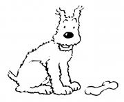 Coloriage chien milou