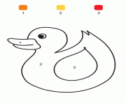 Coloriage magique CE1 canard