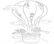 Coloriage lego friends ballon