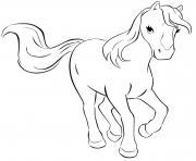 Coloriage lego friends cheval