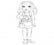 Coloriage lego friends emma