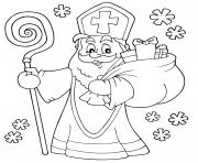 Coloriage saint nicolas 5 decembre 6 decembre 19 decembre fete