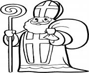 Coloriage saint nicolas jour de celebration