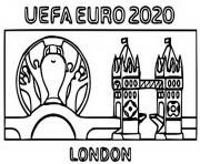 Coloriage euro 2020 2021 logo londres