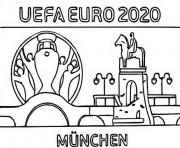 Coloriage euro 2020 2021 logo munich