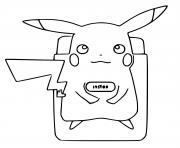 Coloriage imprimante theme pikachu pokemon snap