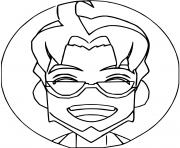 Coloriage professeur chen pokemon snap