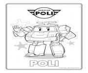 Coloriage poli police robocar