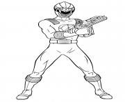 Coloriage power rangers laser shot