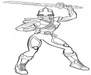 Coloriage power rangers sword mega force