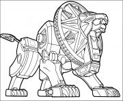 Coloriage zord metal tiger