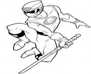 Coloriage ninja power ranger