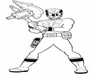 Coloriage power rangers mega force hammer