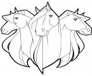 Coloriage les chevaux calypso scarlet chili horseland