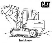 Coloriage tracker loader chantier chargeur