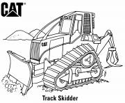 Coloriage track skidder engin chantier