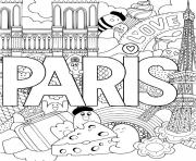 Coloriage mandala paris