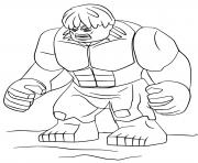 Coloriage lego hulk bruce banner