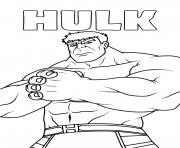 Coloriage hulk titan vert super heros