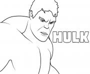 Coloriage hulk personnage de fiction