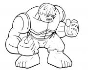 Coloriage lego hulk avengers