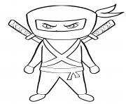 Coloriage super ninja