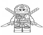 Coloriage lego ninjago vert ninja