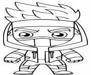 Coloriage ninja fortnite fort