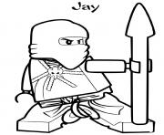 Coloriage ninjago jay ninja maitre foudre