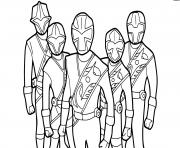 Coloriage ninja steel power rangers