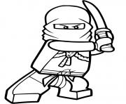 Coloriage ninjago kai ninja maitre du feu