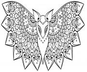 Coloriage chauve souris mandala adulte halloween