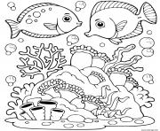 Coloriage le monde marin animaux de la mer