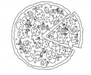 Coloriage pizza napoletana