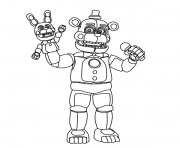 Coloriage Fnaf Freddy Funtime