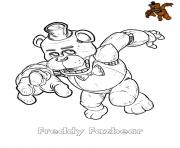 Coloriage Freddy Fazbear FNAF