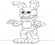 Coloriage fnaf springtrap