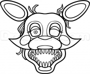 Coloriage mangle from five nights at freddys 2 fnaf coloring pages